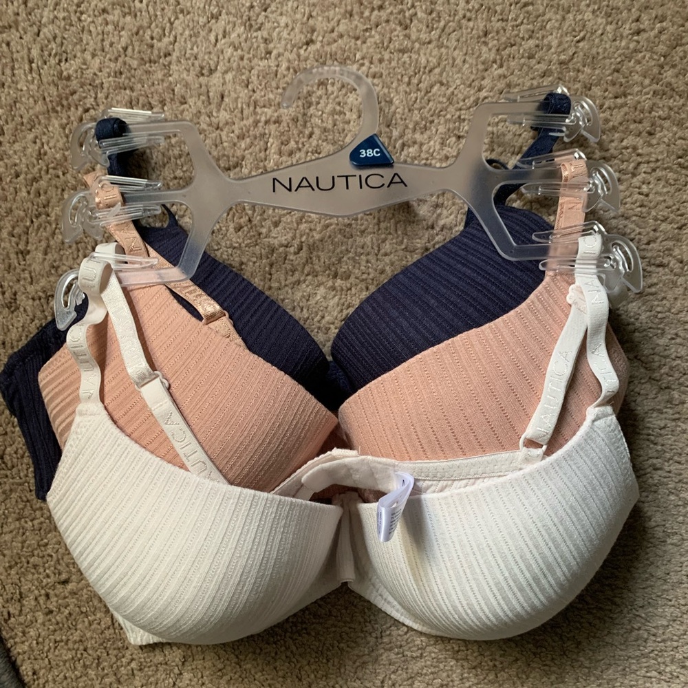NWOT Nautica 3 pack Bras